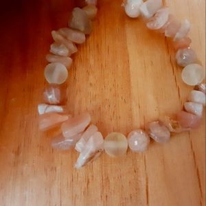 Handmade beaded gemstone bracelet